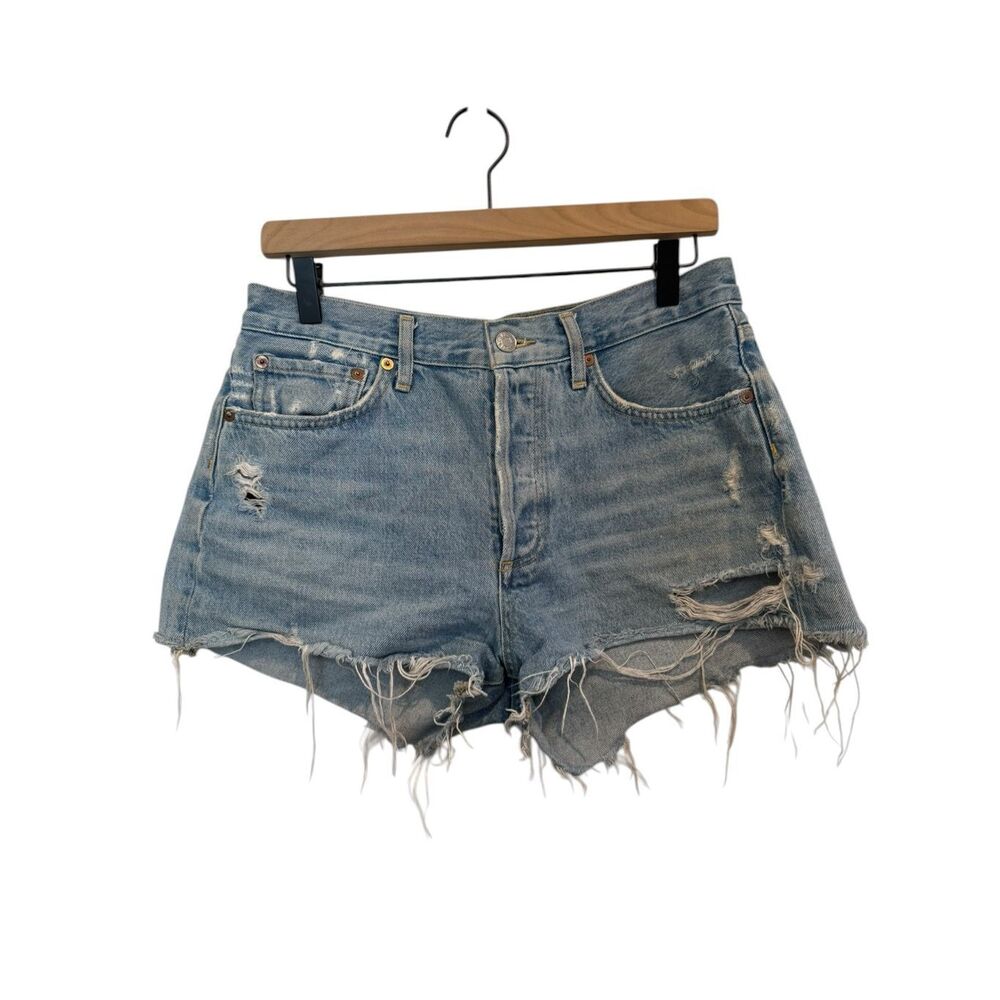 Agolde Parker Distressed Cutoff Denim Shorts Size 27